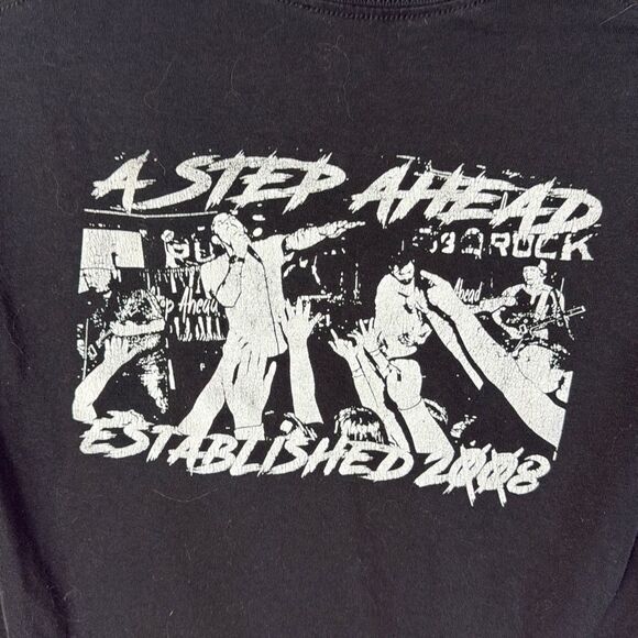 A Step Ahead Graphic T Shirt Size Small Black - Picture 4 of 5